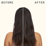 before and after using 3D volume and thickening shampoo | amika