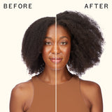 before and after using 3D volume and thickening conditioner | amika