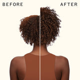 before and after using reset cooling gel conditioner | amika
