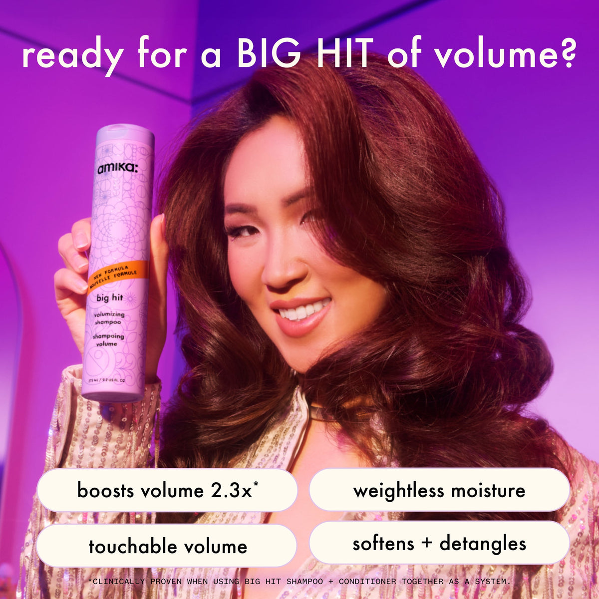big hit: volumizing shampoo | amika pro