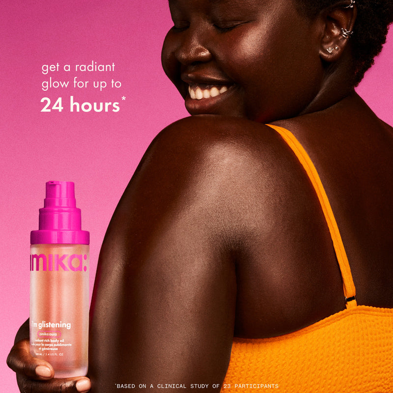 a close-up of glossy white cream texture appears on a soft pink background. text reads “clinically proven to keep skin hydrated up to 48 hours,” with a note referencing a clinical study of 22 participants.