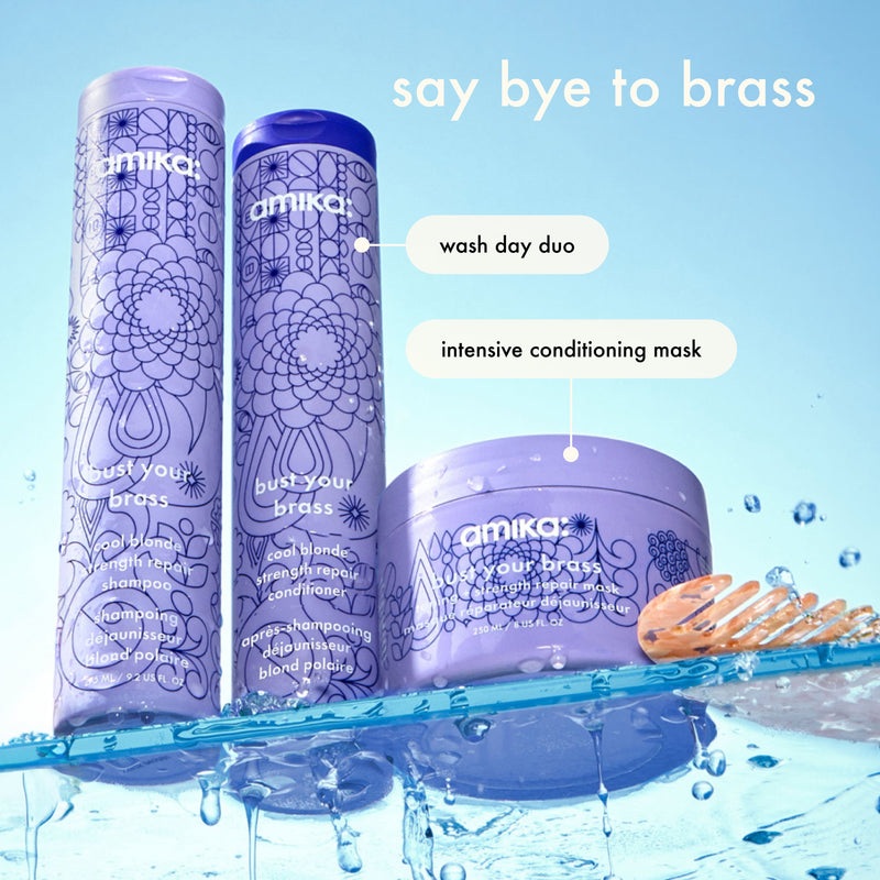 bust your brass | cool blonde strength repair shampoo