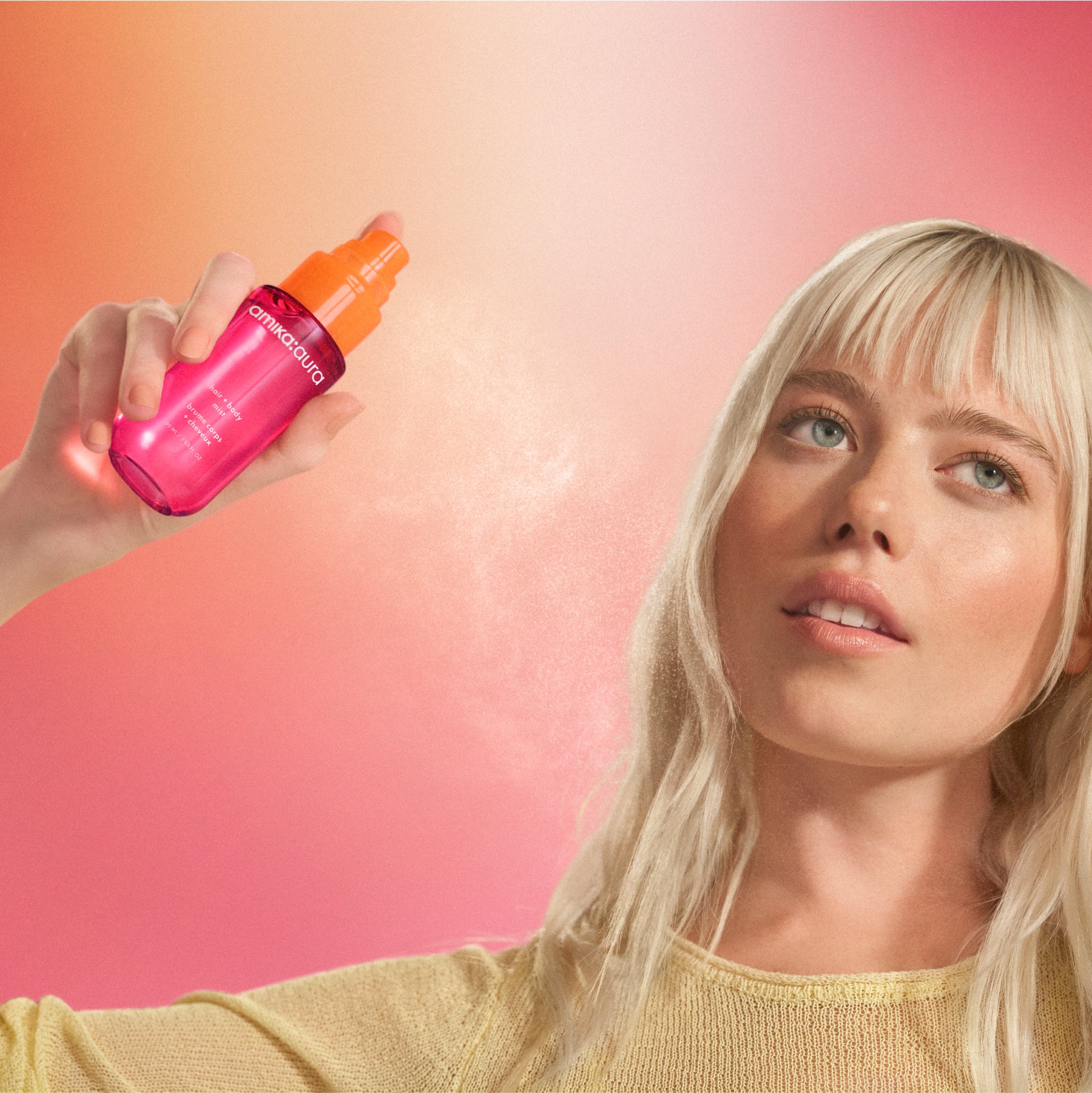 amika:aura hair + body mist - model 2