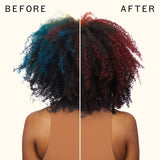 before and after using flash instant shine mask | amika