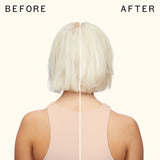 before and after using reset cooling gel conditioner | amika