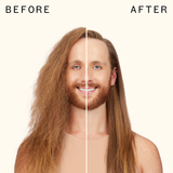 before and after using velveteen dream smoothing balm | amika