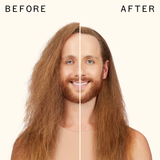 before and after using velveteen dream smoothing shampoo | amika