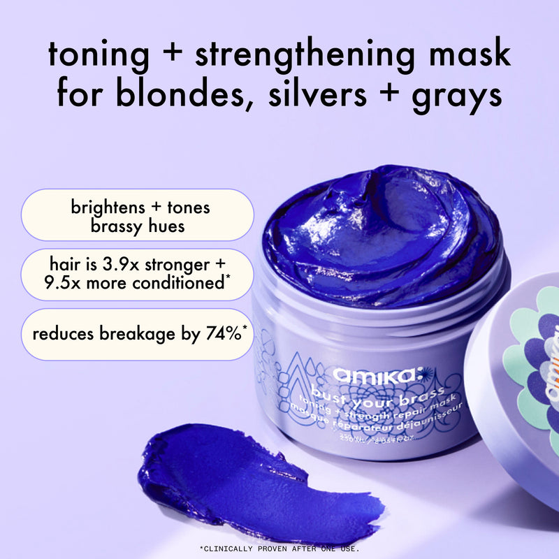 bust your brass | toning + strength repair mask