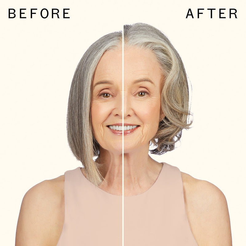 before and after using blowout babe | thermal brush