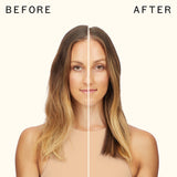 before and after using flash instant shine mask | amika