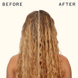 before and after using velveteen dream smoothing shampoo | amika