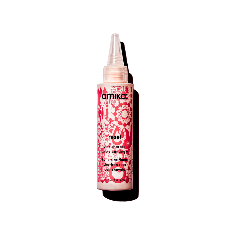 reset pink charcoal scalp cleansing oil | amika