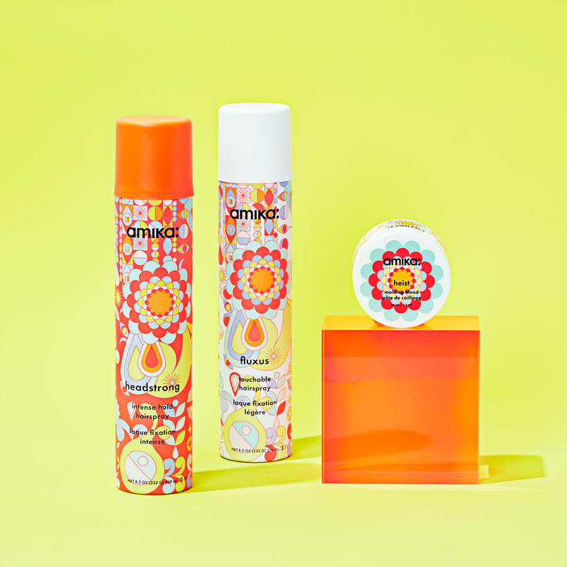 headstrong intense hold hairspray | amika