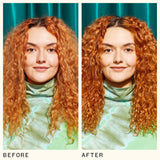 before and after using the kure bond repair conditioner | amika